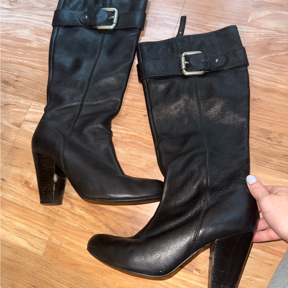 Fossil Black Leather Rebecca  Boots